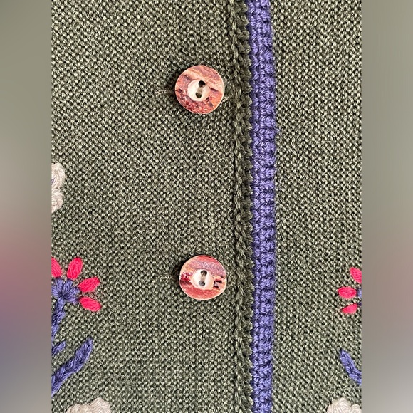 Astrifa Dark Academia Jacket Tyrolean Structured Puff Sleeve Grandmacore - Picture 6 of 16